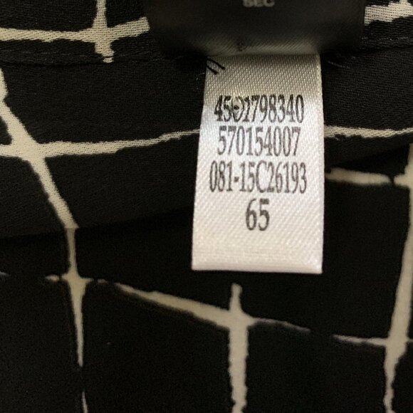 Chico's Black Label Grid Pattern Tunic Top Sz 0 (S/4) #2E - Picture 13 of 14